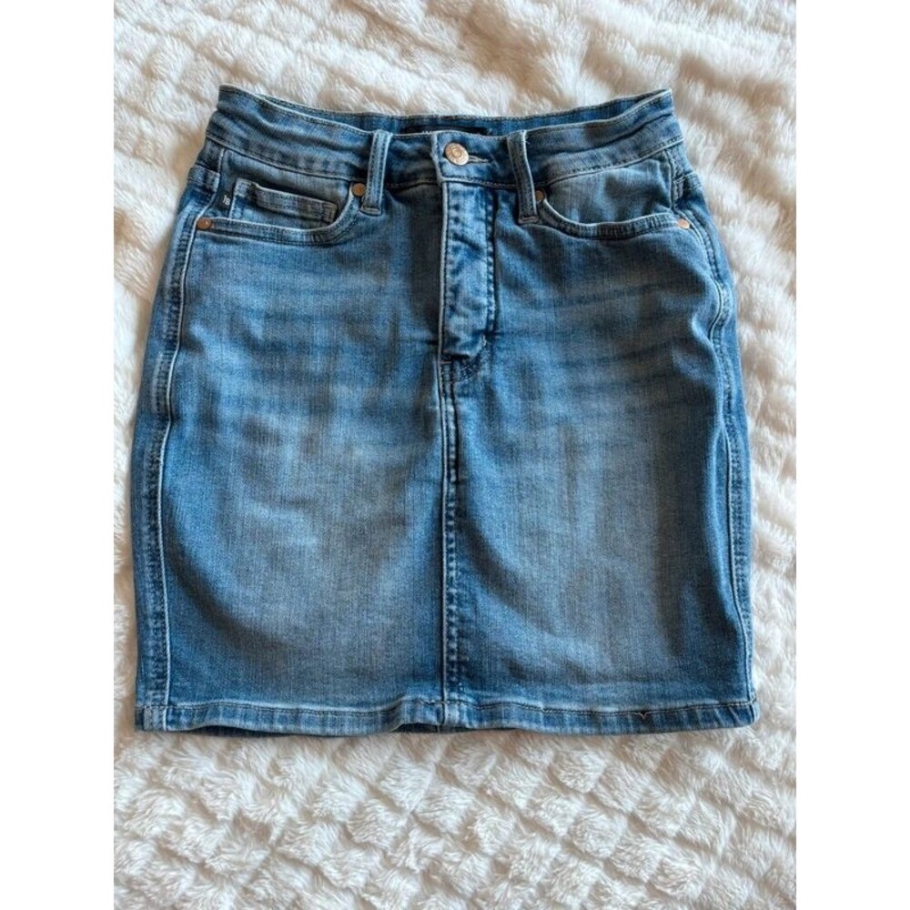 Judy Blue Denim High Rise Mini Skirt Size Small